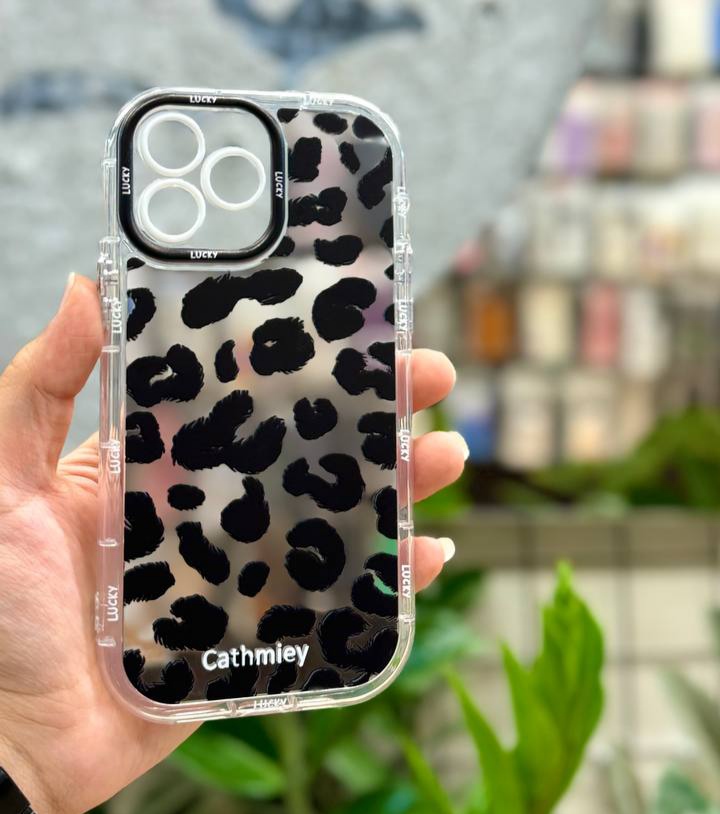 گارد گوشی مدل آینه ای طرح پلنگی